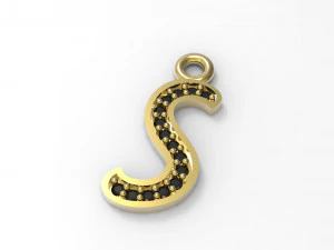 alphabets big letter pendants 3D Model