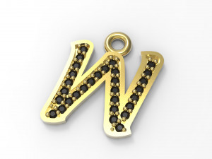 alphabets big letter pendants 3D-Modell