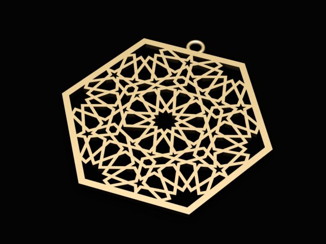ornament necklace Model 3D .c4d .max .obj .3ds .fbx .stl .blend 