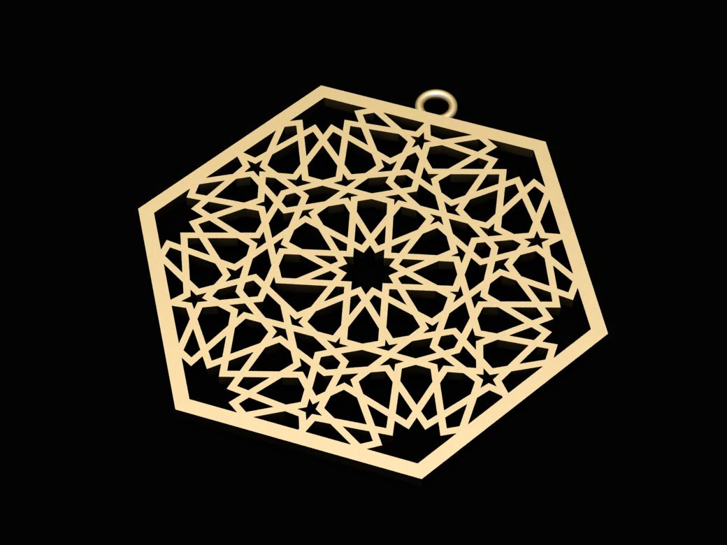 ornament necklace 3D Model .c4d .max .obj .3ds .fbx .stl .blend