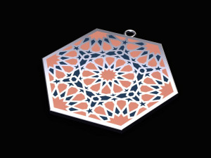 ornament necklace enamel necklace 3D 모델
