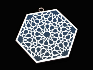 ornament necklace enamel necklace Modelo 3D
