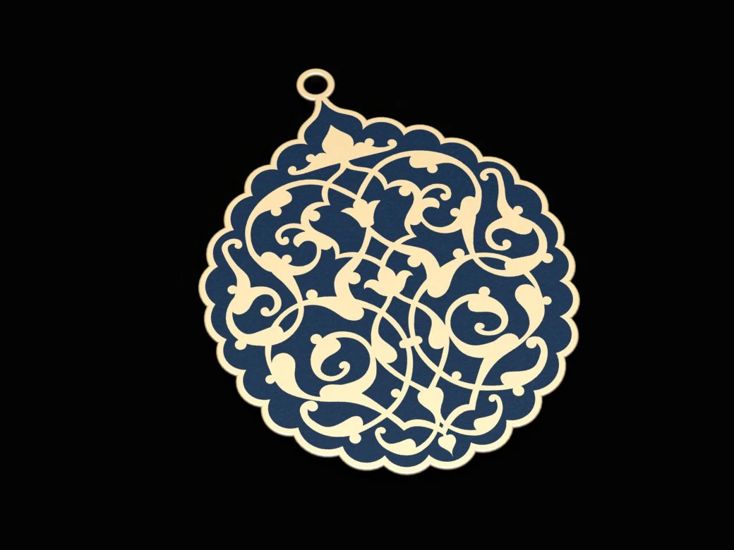 ornament necklace 3D Model .c4d .max .obj .3ds .fbx .stl .blend
