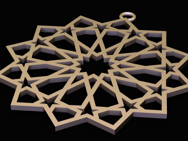 ornament necklace 02 3D 模型 .c4d .max .obj .3ds .fbx .stl .blend