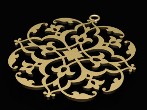 ornament necklace 03 3D 모델