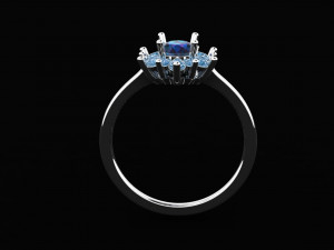 diana engagement ring 3Dモデル