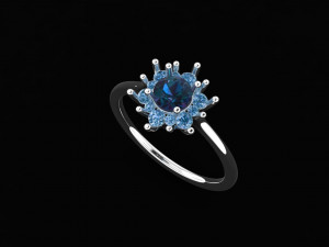diana engagement ring 3Dモデル