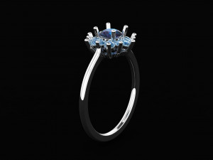 diana engagement ring 3Dモデル