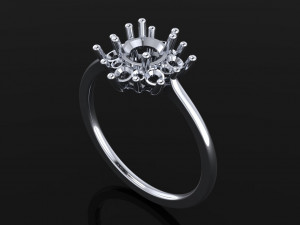 diana engagement ring 3Dモデル