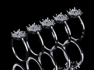 diana engagement ring 3Dモデル