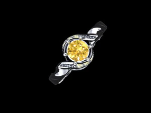 engagement ring 01 3D Model