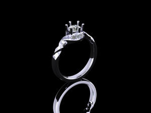 engagement ring 01 3D मॉडल