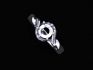 engagement ring 01 3D Model