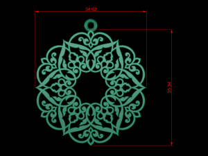 ornament necklace 03 Model 3D
