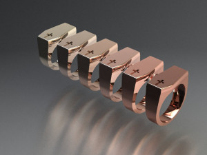 cross casket ring 3D 모델