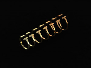 tiffany t ring Modello 3D