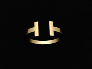tiffany t ring Modello 3D