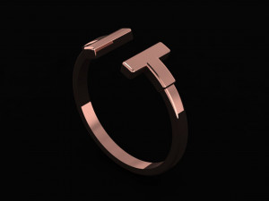 tiffany t ring Modello 3D