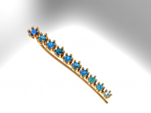 degrade earring Modello 3D