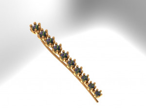 degrade earring Modello 3D