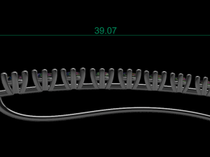 degrade earring Modello 3D