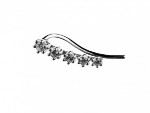 white diamonds degrade mini earring 3D Model