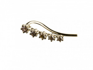 white diamonds degrade mini earring Model 3D