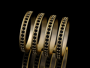 hoops ring 4 hoops 3D Model
