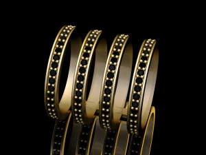 hoops ring 4 hoops 3D Model