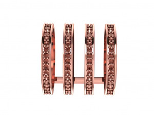 hoops ring 4 hoops 3D Model