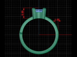 hoops ring 3 hoops open ring 3D Model