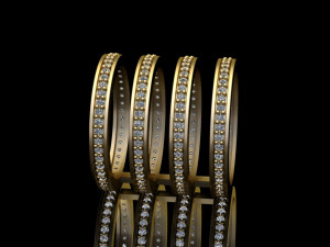 hoops ring 4 hoops 02 3Dモデル