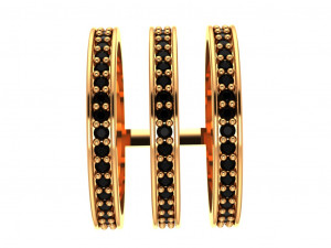 hoops ring 3 hoops 3Dモデル