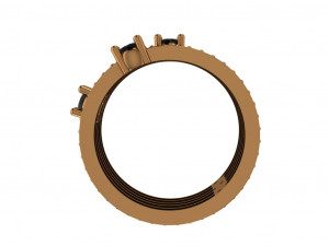 hoops ring 3 diamonds hoops Modelo 3D