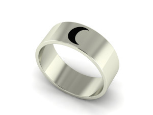 moon band ring 3D Model