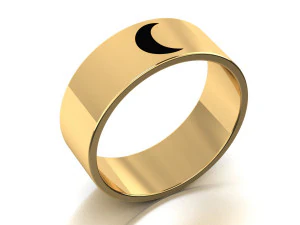moon band ring 3D Model