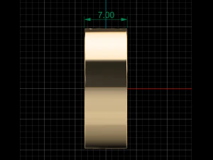 moon band ring 3D Model