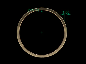 moon band ring 3D Model