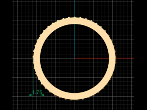 hoops ring 2 hoops 3D Model