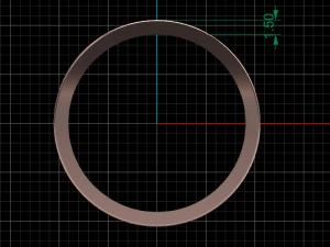 hoops ring 2 hoops 3D Model