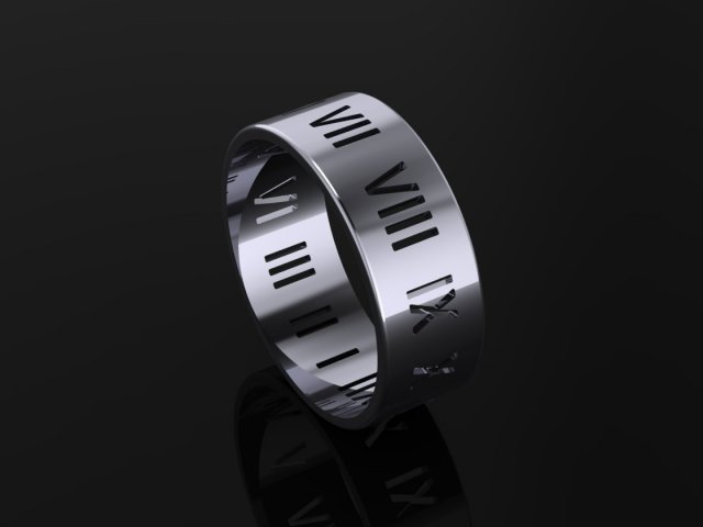 tiffany atlas wide ring 3D-Modell .c4d .max .obj .3ds .fbx .stl .blend 