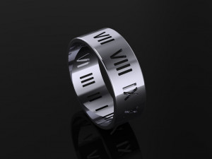 tiffany atlas wide ring Modèle 3D