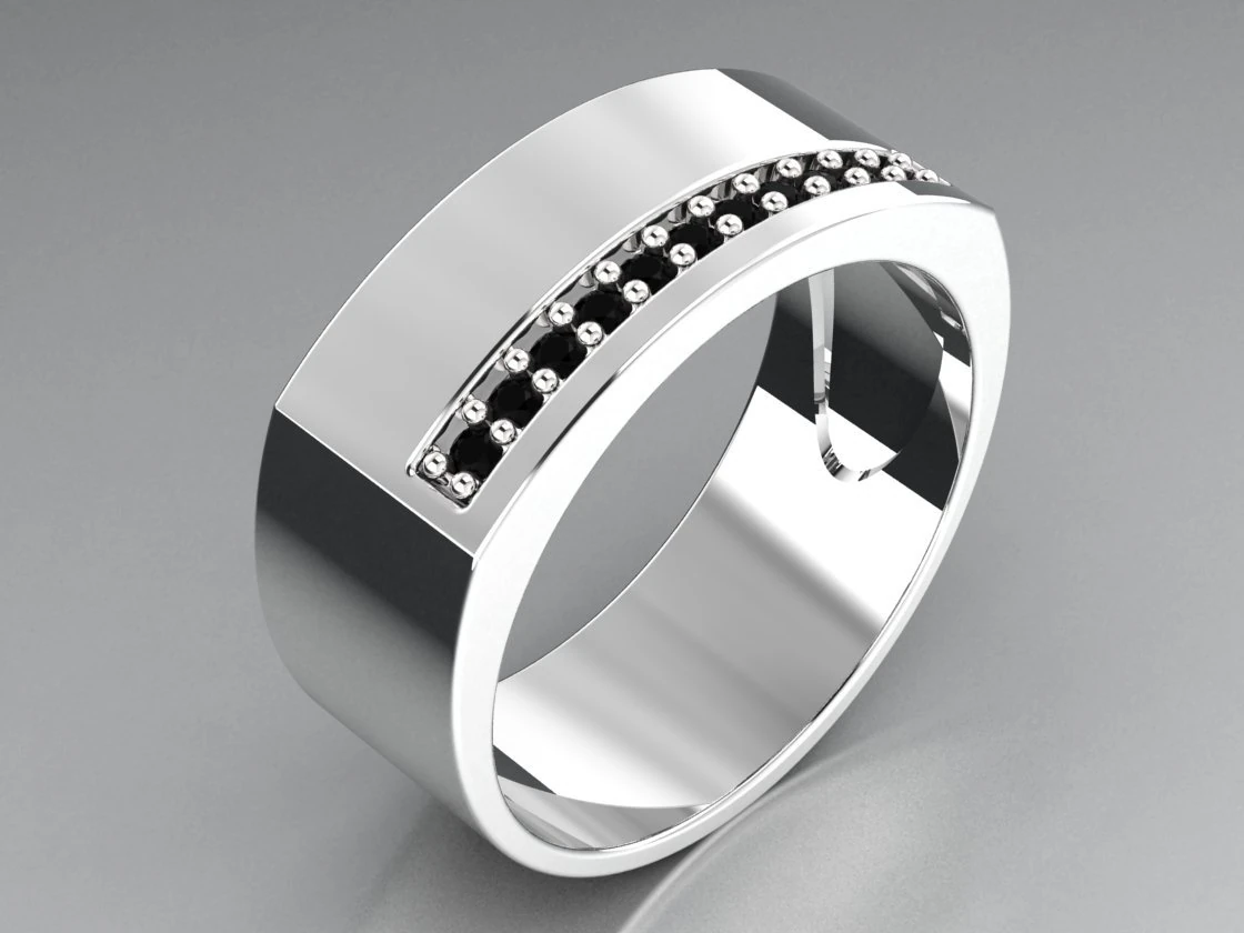 man band ring 3D Model .c4d .max .obj .3ds .fbx .stl .blend 