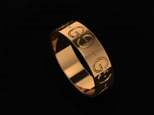 gucci wedding ring 3D Model