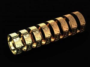 gucci wedding ring 3D Model