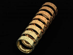 gucci wedding ring 3D Model
