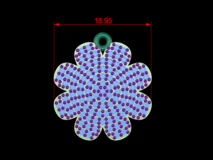 flower necklace Modelo 3D