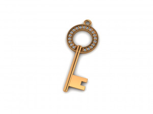 tiffany key pendant 01 Modelo 3D