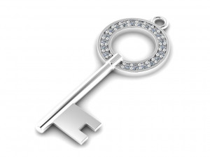 tiffany key pendant 01 Modelo 3D