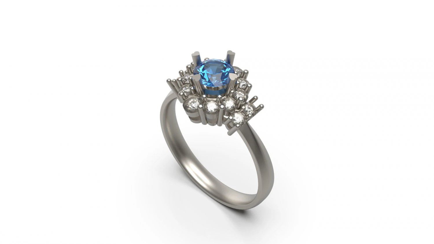 woman ring 01 3D Print Model .c4d .max .obj .3ds .fbx .stl .blend 
